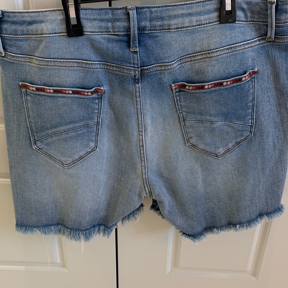 DRIFTWOOD Blue Jean Shorts with Red Accents - Picture 5 of 5